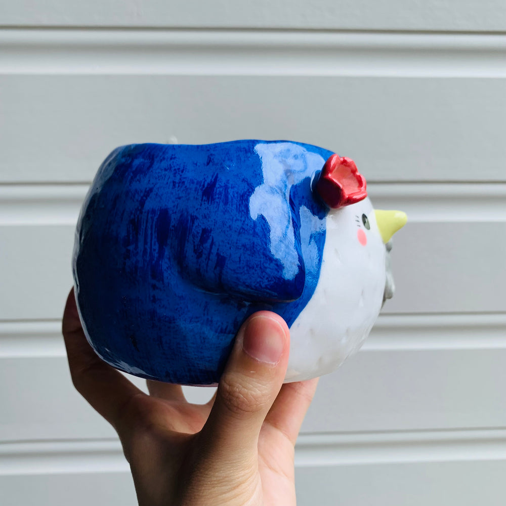 Penguin pot with Totoro friend, photo 2 of 11
