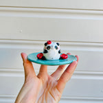 2 in 1 PANDA vase trinket dish