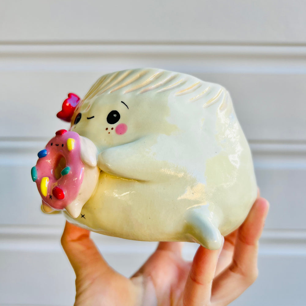 Dumpling VASE with donut friend, photo 3 of 4