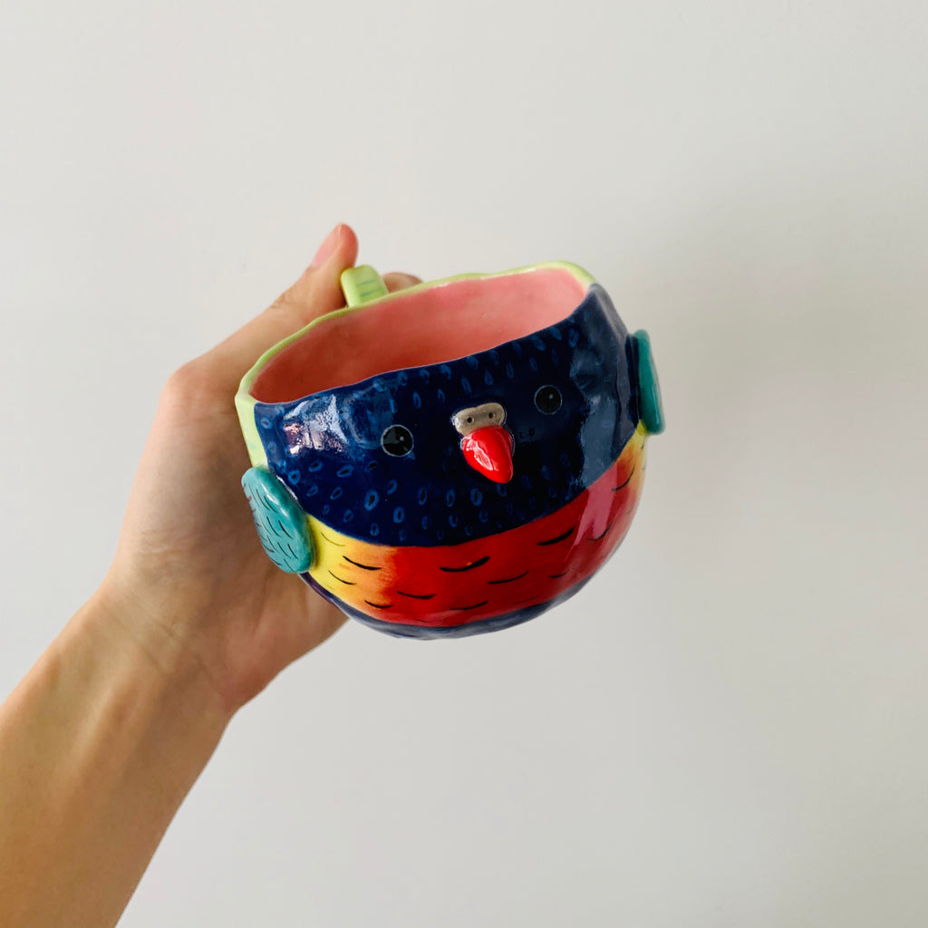 Rainbow lorikeet mug