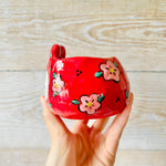 LNY Flowery Daruma Bunny pot