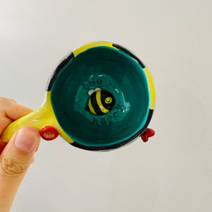 GREEN ‘Bee Happy’ Espresso/Tea cup - approx. 150ml