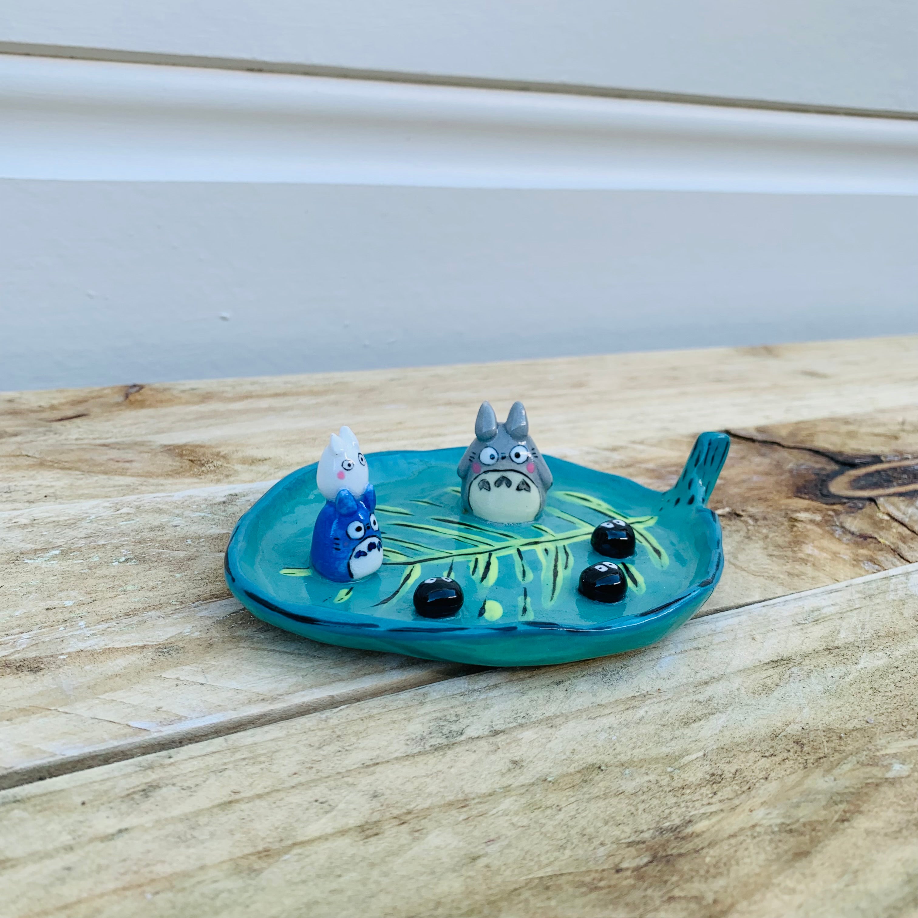 Totoro and friends leaf trinket dish