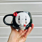 No Face mug with Totoro friend