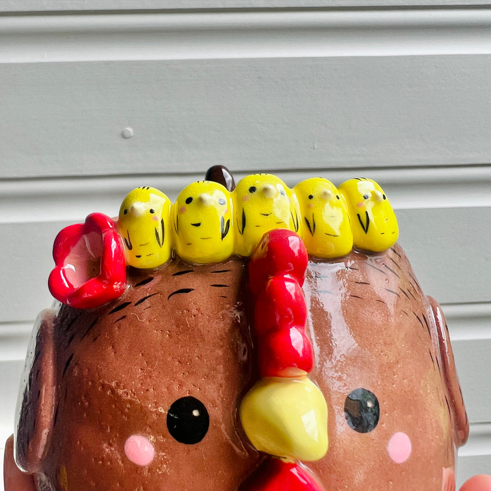 Brown Chick crown chicken pot, photo 6 of 9