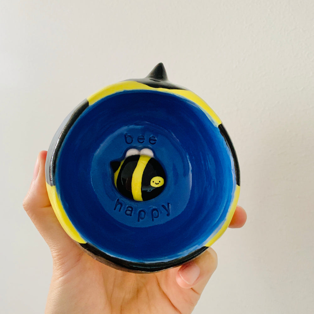 BLUE ‘Bee Happy’ snack bowl, photo 5 of 5