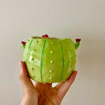 PRE-ORDER Light Green Flowery Cactus Pot with Bee Friends