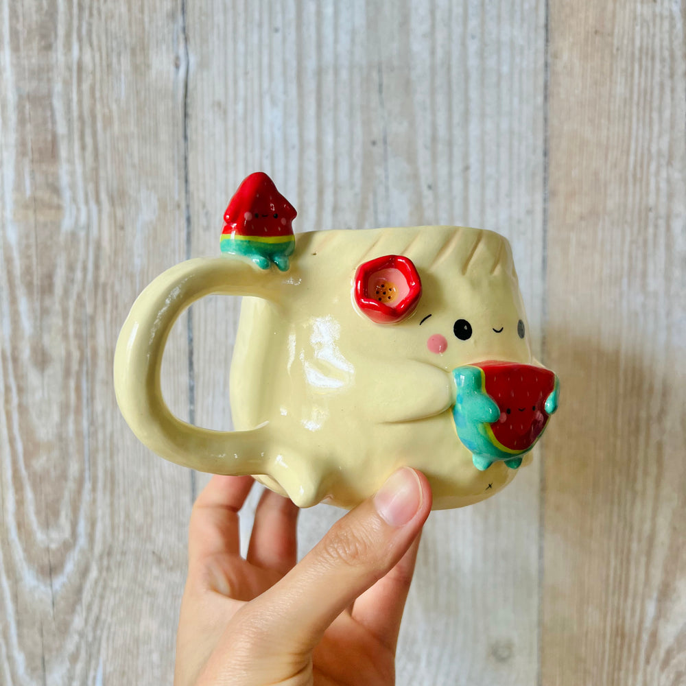 DUMPLING MUG with watermelon friends, photo 2 of 8