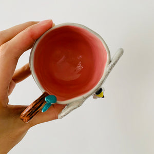 Koala with cockatoo friend mug