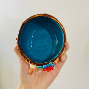 Flowery echidna snack bowl