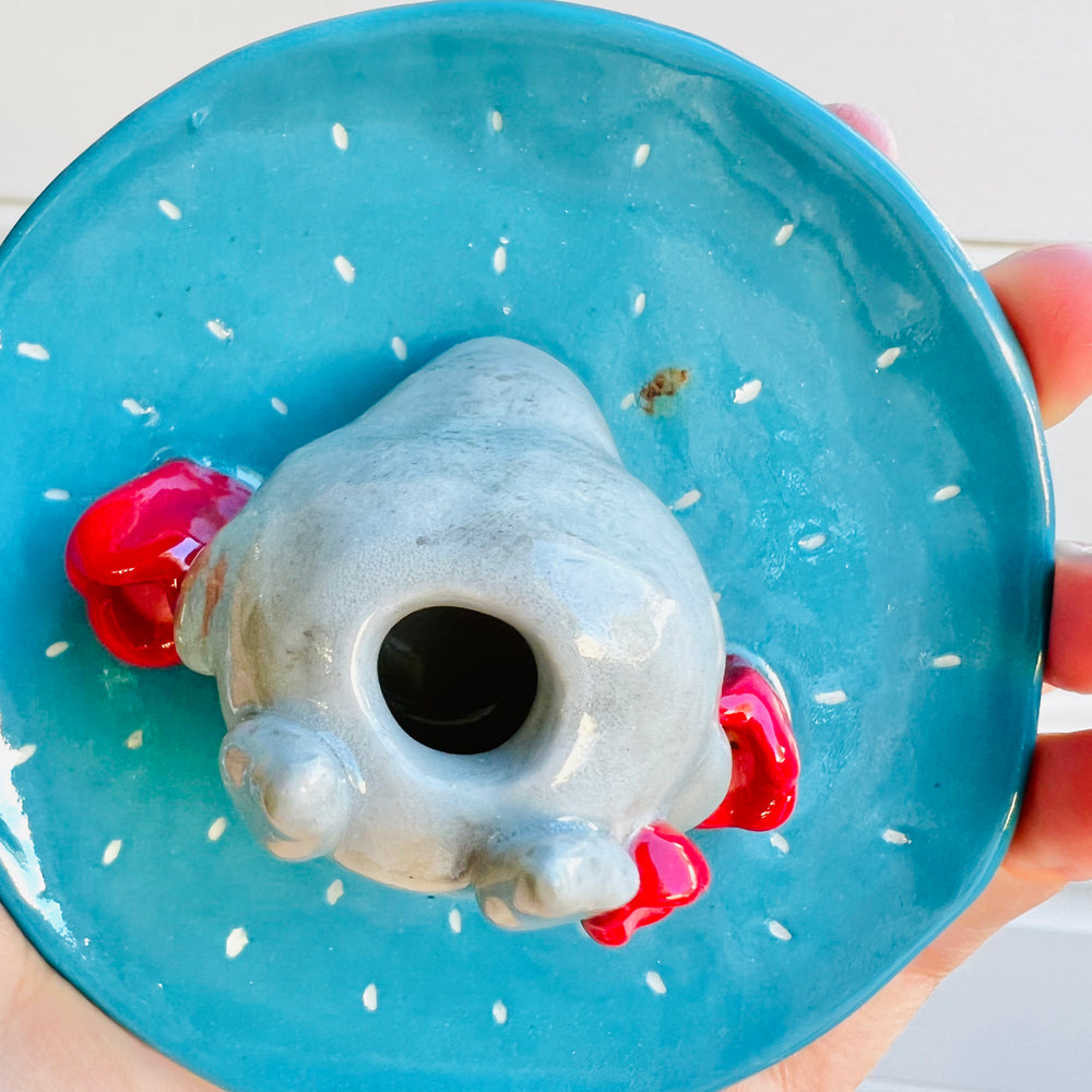 2 in 1 TOTORO vase trinket dish (with flaw), photo 4 of 5