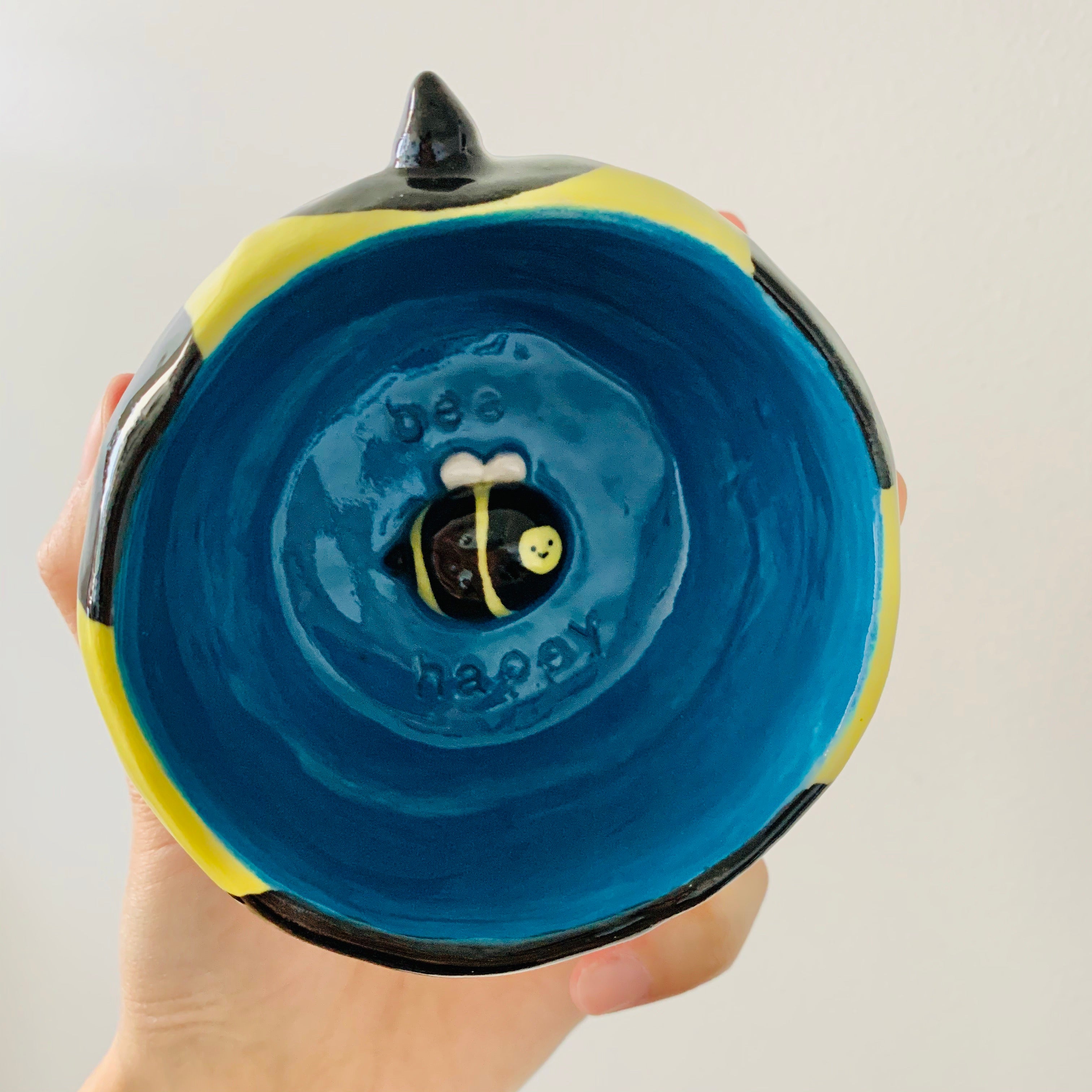BLUE ‘Bee happy’ snack bowl