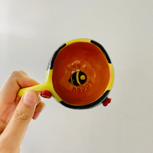 ORANGE ‘Bee Happy’ Espresso/Tea cup - approx. 150ml