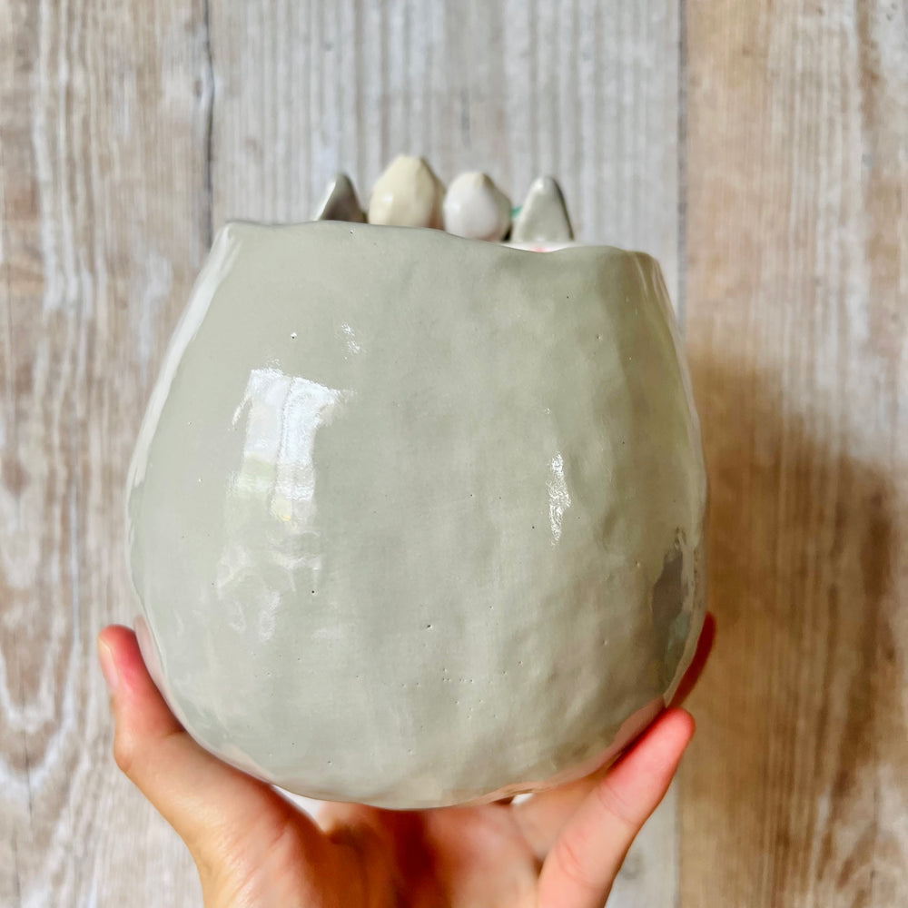 Flowery TOTORO POT with dumpling friends, photo 4 of 8