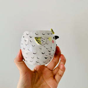Cockatoo with koala friend pot