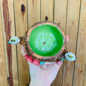 Happy tree pot with cockatoo friends