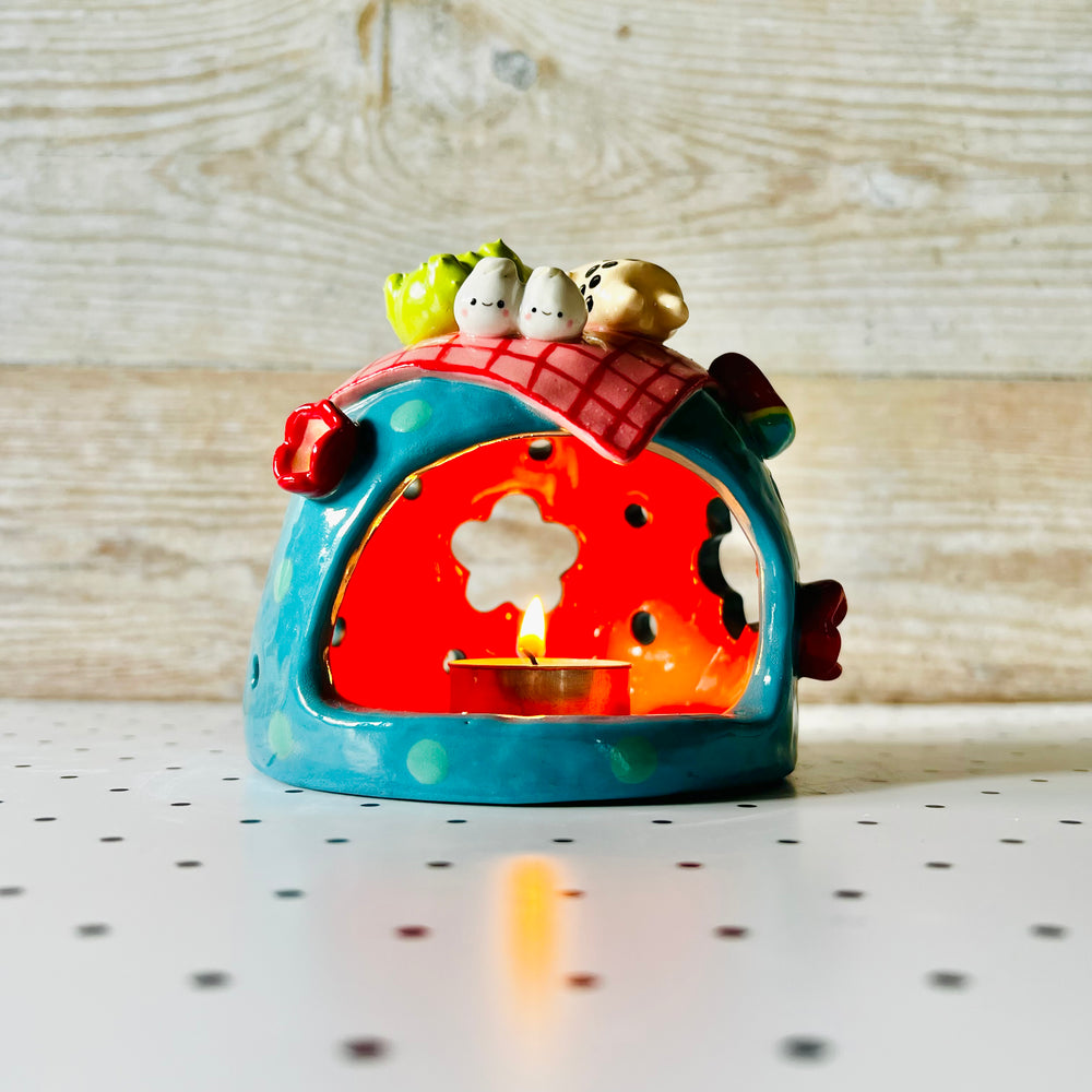 Cactus bubble tea picnic candle holder, photo 7 of 7