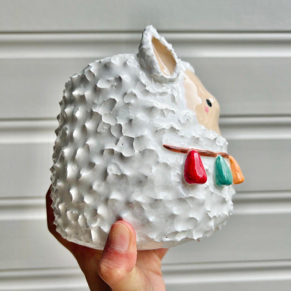 LARGE tassel llama pot, photo 2 of 7