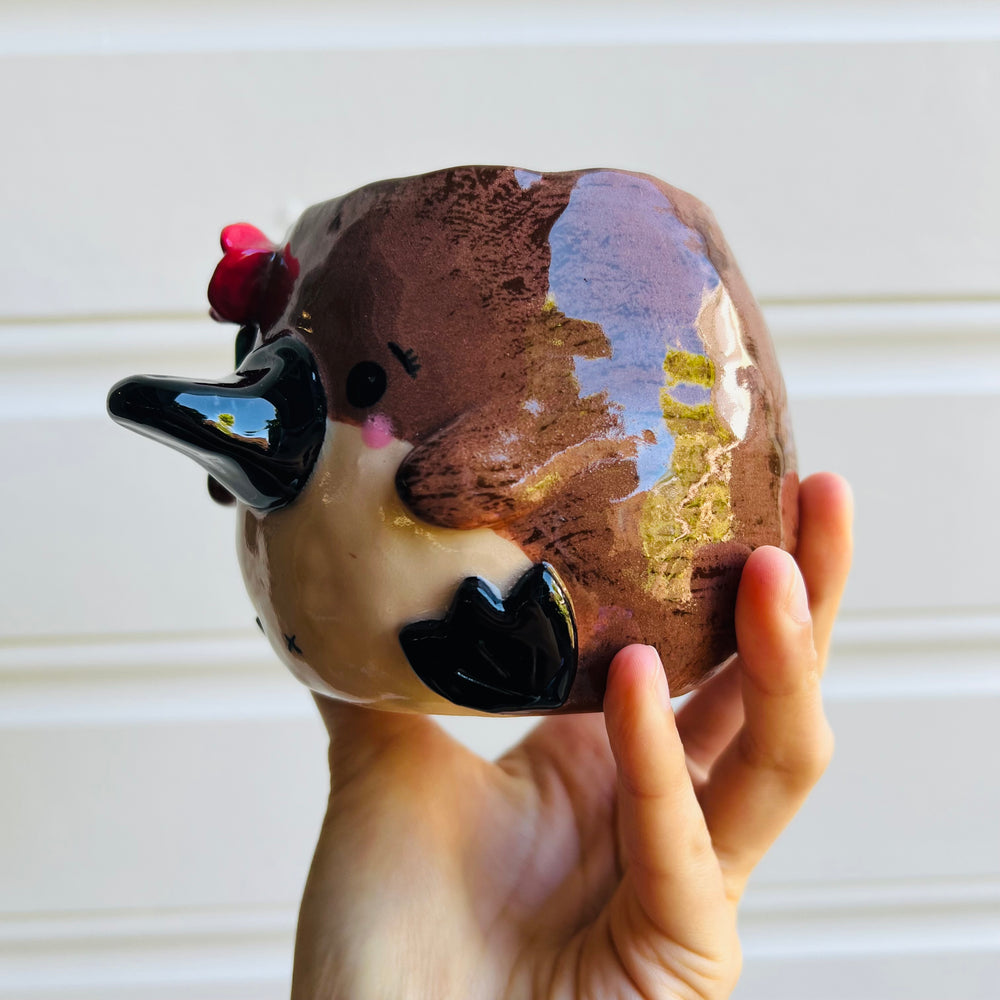 Flowery Platypus Pot, photo 3 of 5