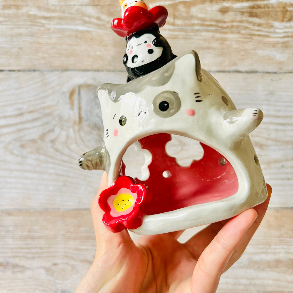 CAT TRIO Tea light candle holder, photo 6 of 7
