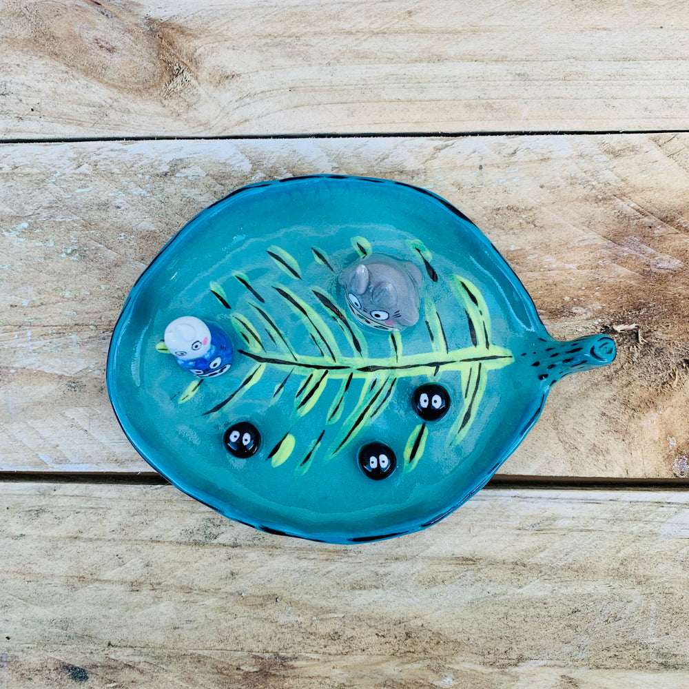 Totoro and friends leaf trinket dish, photo 7 of 9