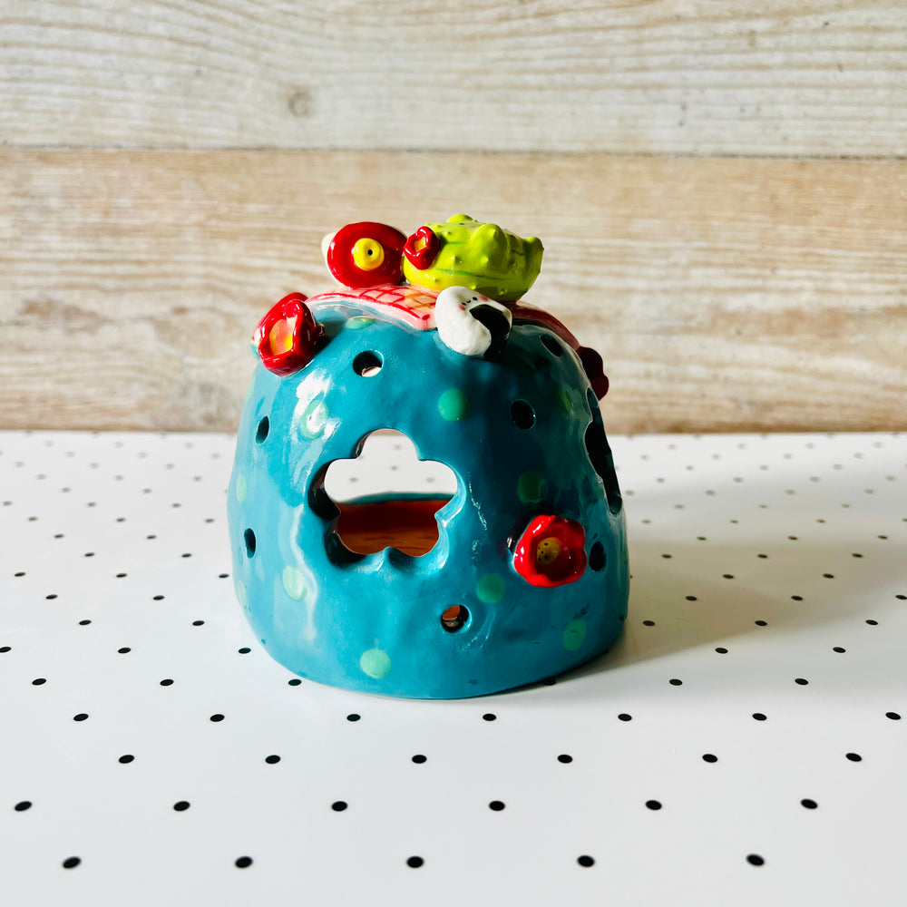 Cactus bubble tea picnic candle holder, photo 6 of 7