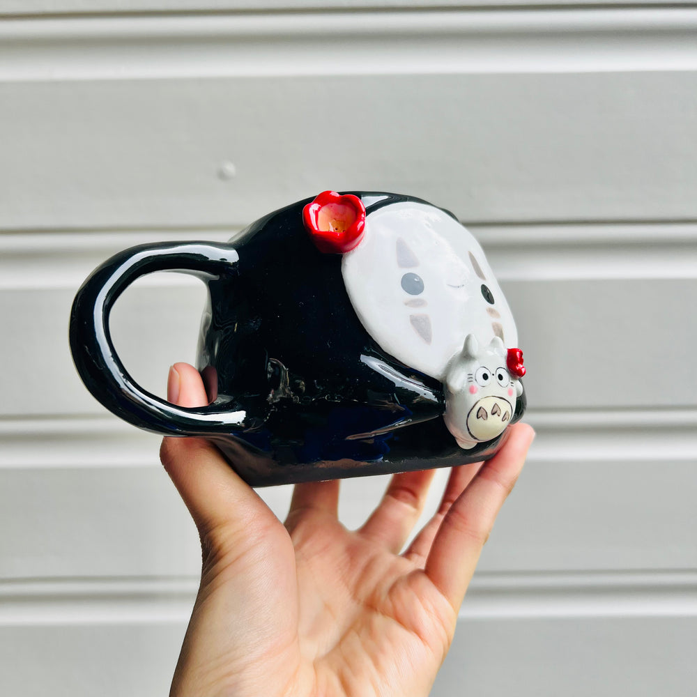 No Face mug with Totoro friend, photo 2 of 5