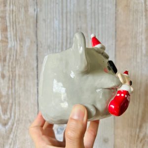 STOCKING KOALA POT with koala baby