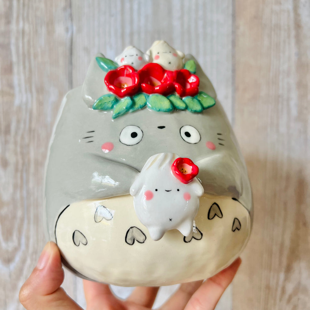 Flowery TOTORO POT with dumpling friends, photo 8 of 8