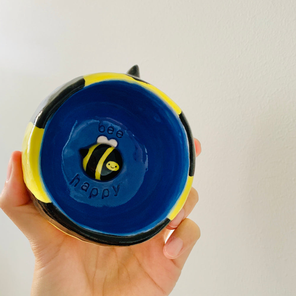 BLUE ‘Bee Happy’ snack bowl, photo 5 of 5