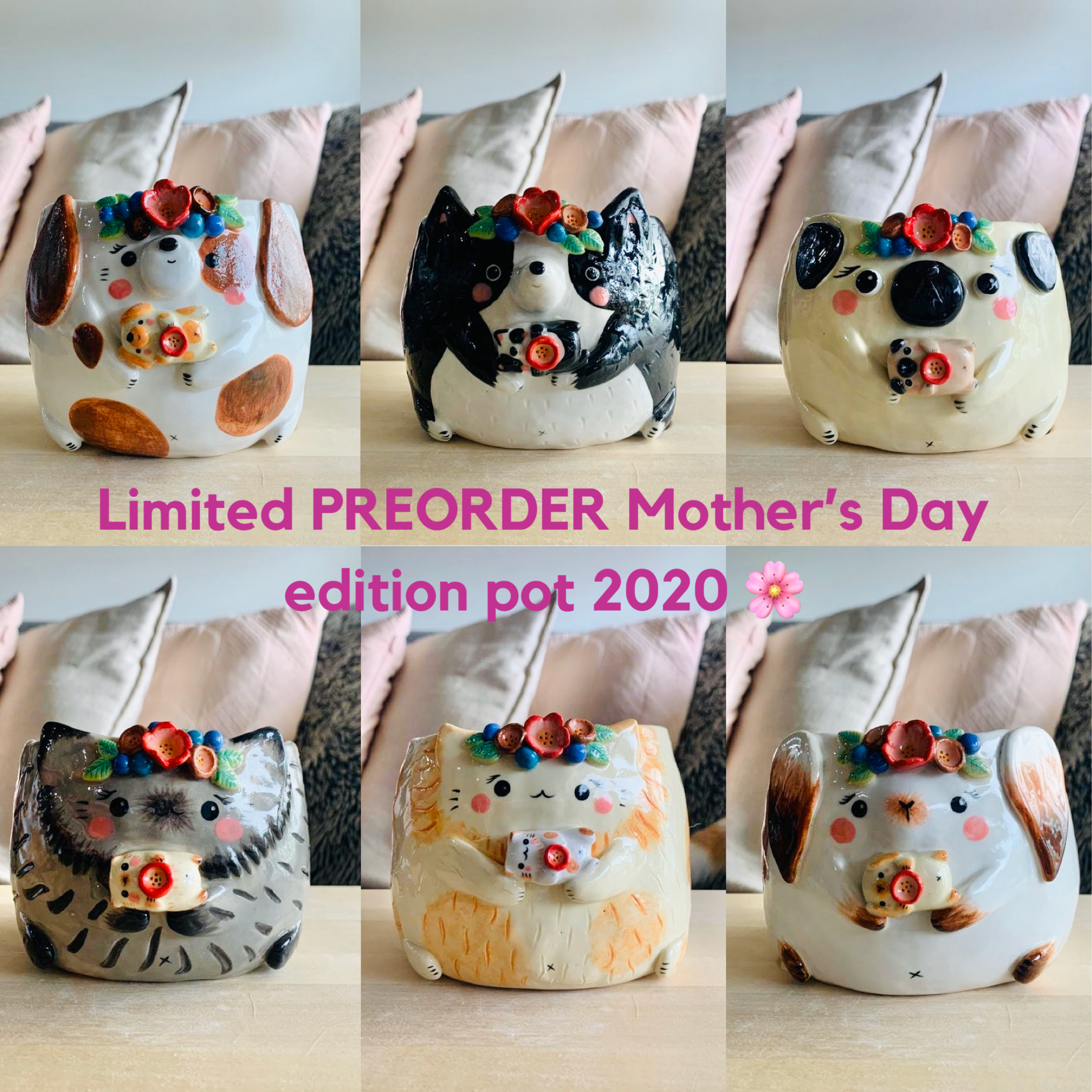 PRE-ORDER Mother's Day Limited Edition Pots 2020 (Mama and baby pots)