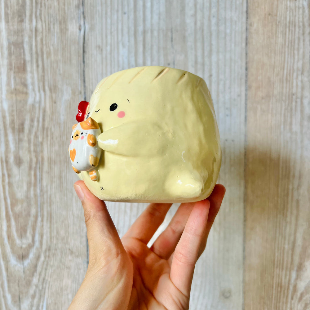 DUMPLING MUG with cat friends, photo 3 of 9