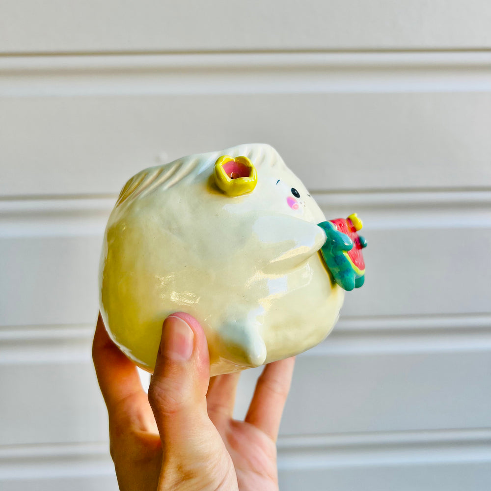 Dumpling VASE with watermelon friend, photo 2 of 5