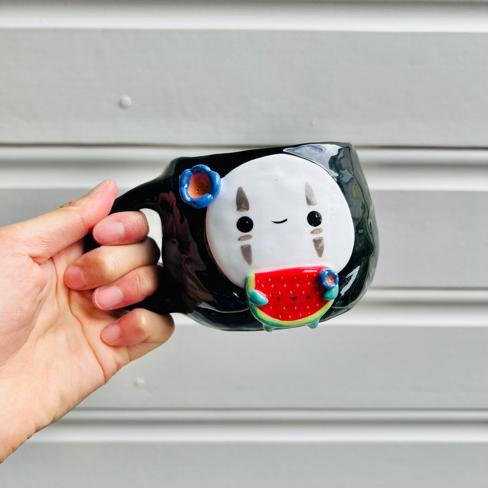 No Face mug with watermelon friend, photo 5 of 6