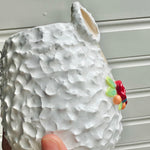 LARGE flowery llama pot