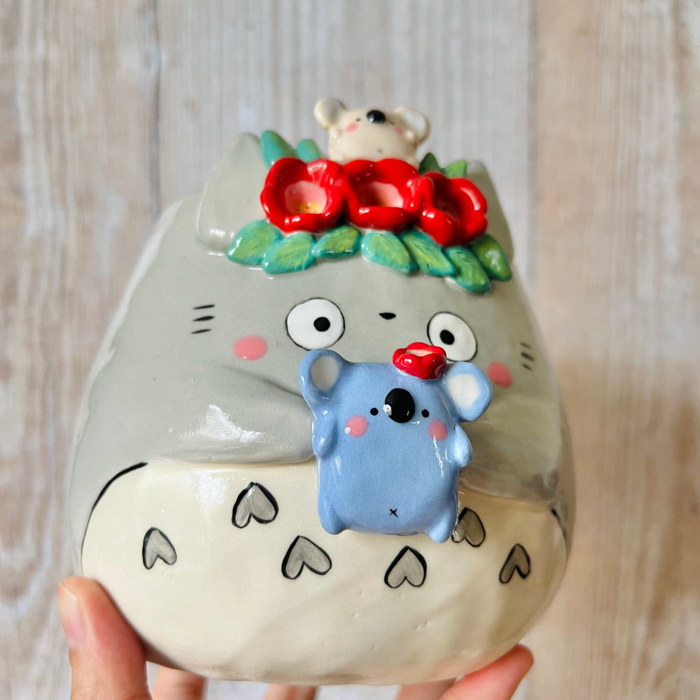 Flowery TOTOR POT with Koala friends, photo 6 of 7