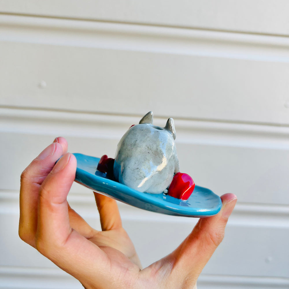 2 in 1 TOTORO vase trinket dish (with flaw), photo 2 of 5