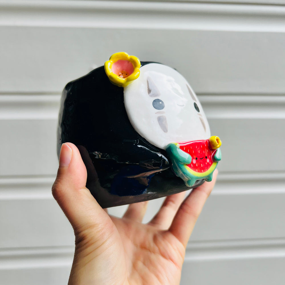 No Face pot with watermelon friend, photo 2 of 6