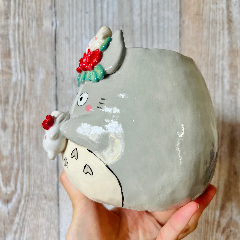 Flowery TOTORO POT with dumpling friends, photo 3 of 8