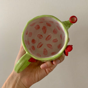 Flowery cactus mug