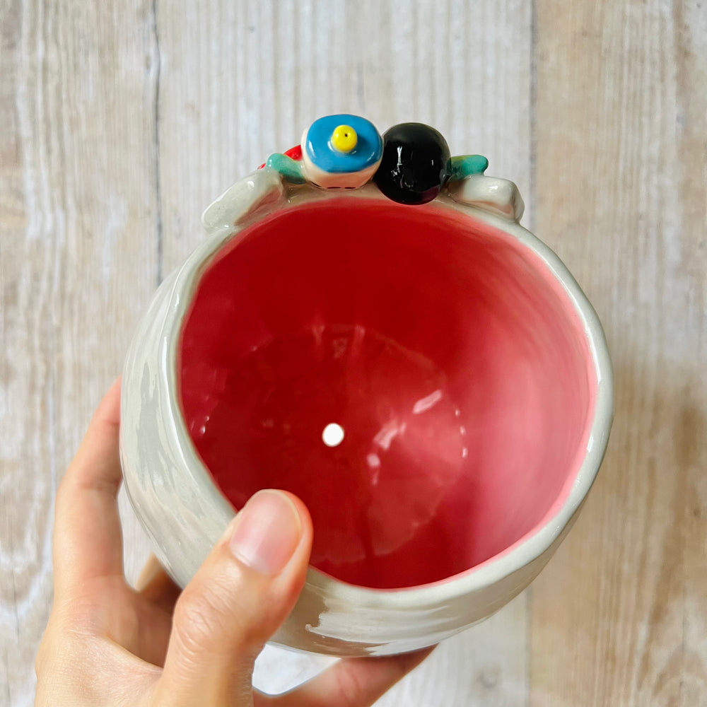 Flowery TOTORO POT with bubble tea and soot sprite friends, photo 5 of 9