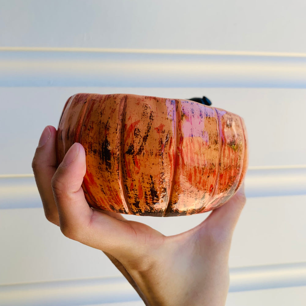 Pumpkin  bowl with black kitty friends, photo 6 of 8