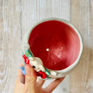 Flowery TOTOR POT with Koala friends