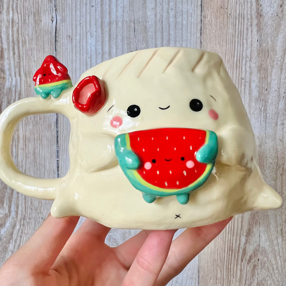 DUMPLING MUG with watermelon friends, photo 8 of 8