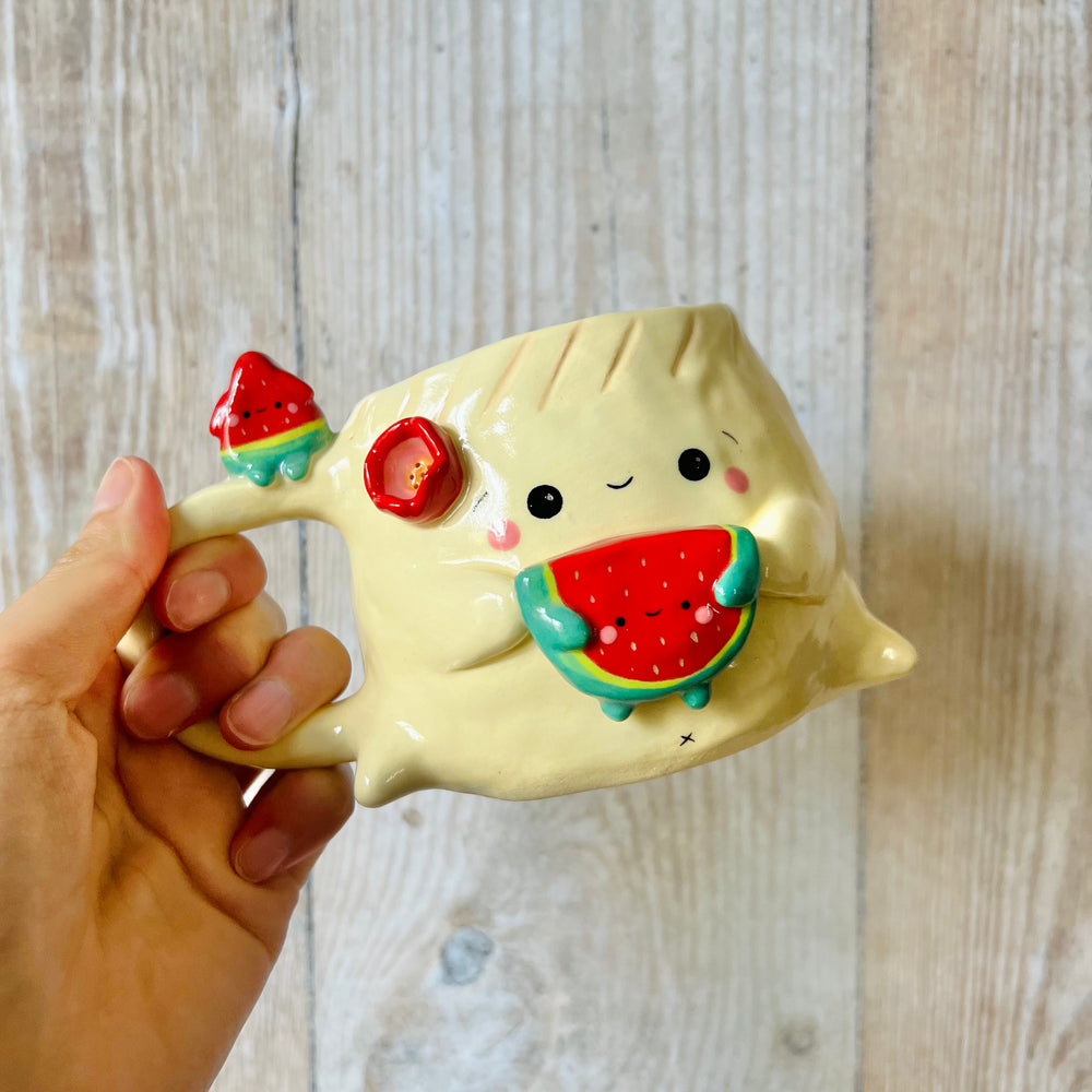 DUMPLING MUG with watermelon friends, photo 6 of 8