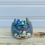 TOTORO and friends with bubble tea planter