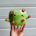 Flowery cactus pot