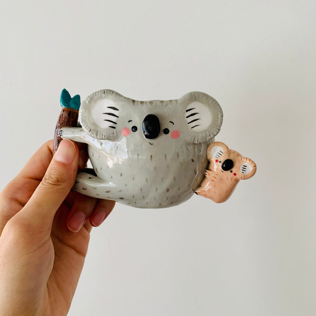 Mumma and baby koala mug