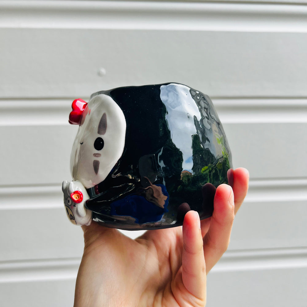 No Face pot with Totoro friend, photo 3 of 6