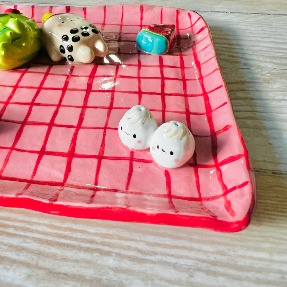 Cactus bubble tea picnic trinket dish, photo 4 of 6